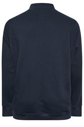 BadRhino Big & Tall Navy Blue Quarter Zip Sweatshirt | BadRhino 7