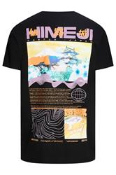 JACK & JONES Big & Tall Black Japanese Graphic T-Shirt | BadRhino 5