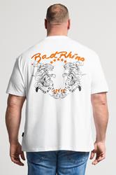 BadRhino Big & Tall White Tiger Graphic T-Shirt | BadRhino 4