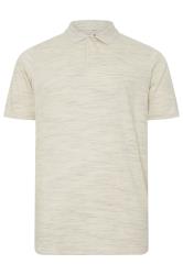 BadRhino Big & Tall Cream Marl Polo Shirt