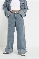 PixieGirl Petite Women's Blue Wash Denim Turn Up Jeans | PixieGirl 1