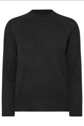 PixieGirl Petite Black Knitted Crew Neck Jumper