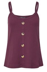 PixieGirl Petite Women's 2 PACK Sage Green & Purple Button Down Cami Tops | PixieGirl 9