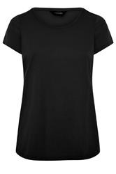 YOURS Plus Size 3 PACK Black Core T-Shirt Essentials Set | Yours Clothing 10