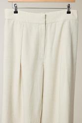 EVANS Plus Size Natural Brown Tailored Linen Trousers | Evans 7
