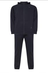 BadRhino Big & Tall Navy Blue Zip Through Hoodie & Jogger Set