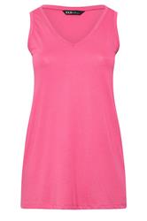 YOURS Curve Pink Vest Top