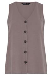 YOURS Curve Light Purple Waistcoat