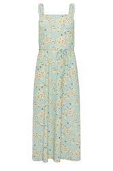 PixieGirl Petite Sage Green Ditsy Floral Belted Midi Dress