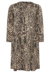EVANS Plus Size Black Animal Markings Pocket Detail Dress | Evans 5
