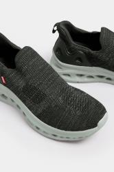 D555 Black Hands Free Shoes With Knitted Top | BadRhino 5