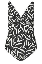 YOURS Plus Size Black Zebra Print Premium Swimsuit | Yours Clothing 7