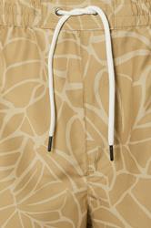 BadRhino Big & Tall Brown Abstract Print Swim Shorts | BadRhino 6