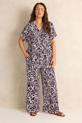 EVANS Plus Size Set Berry Red Ikat Print | Evans 3