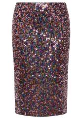 YOURS LONDON Plus Size Pink Sequin Midi Skirt | Yours Clothing 5