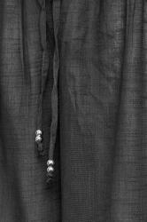 LTS Tall Black Cotton Wide Leg Beach Trousers | Long Tall Sally  2