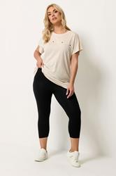 YOURS 2 PACK Plus Size Black Paisley Print Cropped Leggings | Yours Clothing 5