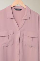 EVANS Plus Size Pink Utility Pocket Shirt | Evans 7