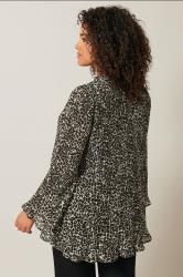 EVANS Plus Size Natural Brown Leopard Print Blouse | Evans 4