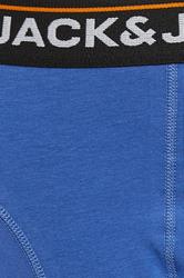 JACK & JONES Big & Tall 3 Pack Black/Blue/Orange Boxers | BadRhino 9