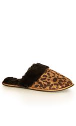 Extra Wide Fit Cheetah Slipper Neutral 3