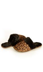 Extra Wide Fit Cheetah Slipper Neutral 6