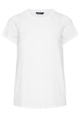 YOURS Plus Size White Basic T-Shirt | Yours Clothing 5