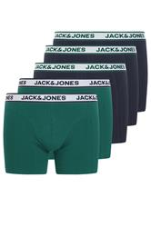 JACK & JONES Big & Tall 5 PACK Black & Green Boxers | BadRhino 4