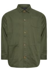 BadRhino Big & Tall Khaki Green Overshirt