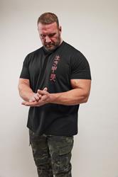 BadRhino Big & Tall Black Japanese Print T-Shirt  3
