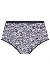 YOURSET 5 PACK Plus Size Navy Blue Leopard Print Full Briefs | Yours Clothing 7