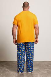 BadRhino Orange & Navy Blue Garfield Pyjama Set | BadRhino 1