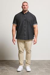 BadRhino Big & Tall Black Short Sleeve Slub Shirt | BadRhino 2
