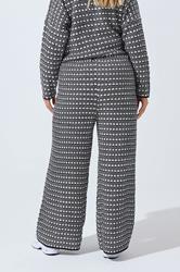 LIMITED COLLECTION Plus Size Navy Blue Boucle Wide Leg Trousers | Yours Clothing 2