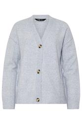 LTS Tall Blue Seam Detail Knitted Cardigan