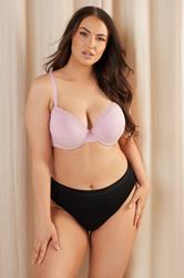 YOURSET 3 PACK Plus Size Purple & Pink Lace Trim Padded T-Shirt Bras | Yours Clothing 6