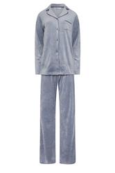 LTS Tall Blue Super Luxe Touch Pyjama Set