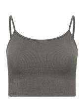 PixieGirl Petite Women's 2 PACK Grey Ribbed Bralette Top | PixieGirl 8