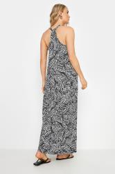 LTS Tall Women's Black Abstract Print Racer Back Maxi Dress | Long Tall Sally 2