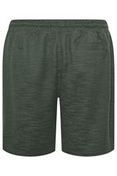 BadRhino Big & Tall Green Textured Shorts | BadRhino 7