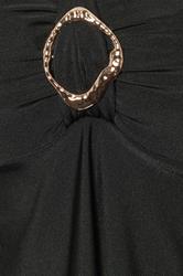 YOURS Plus Size Black Ring Detail Swim Dress | Yours Clothing 8