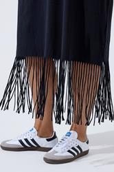 LIMITED COLLECTION Plus Size Black Tassel Beach Dress | Yours Clothing 4