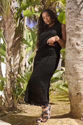 YOURS Plus Size Black Crochet Knitted Midi Skirt | Yours Clothing 3