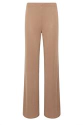 LTS Tall Camel Brown Ribbed Wide Leg Trousers