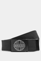 BadRhino Big & Tall Black Ribbed Webbing Belt