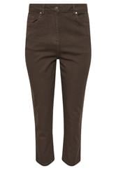 M&Co Chocolate Brown Ankle Grazer Jeans