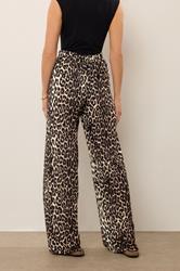LTS Tall Beige Brown Leopard Print Wide Leg Trousers | Long Tall Sally 2