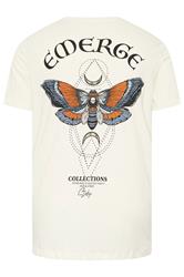 JACK & JONES Big & Tall Antique White Graphic T-Shirt | BadRhino 6