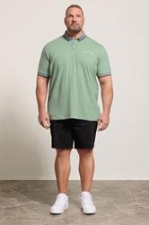BadRhino Big & Tall Green Chambray Pocket Polo Shirt | BadRhino 2