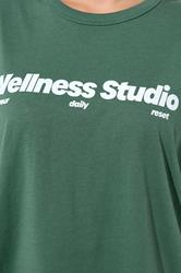 YOURS ACTIVE Plus Size Green 'Wellness Studio' T-Shirt | Yours Clothing 6